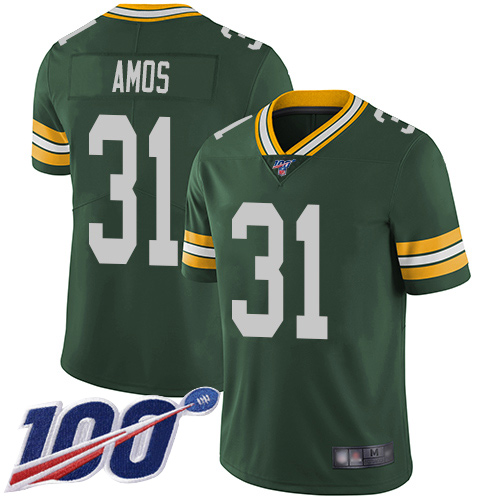 Green Bay Packers Limited Green Men #31 Amos Adrian Home Jersey Nike NFL 100th Season Vapor Untouchable